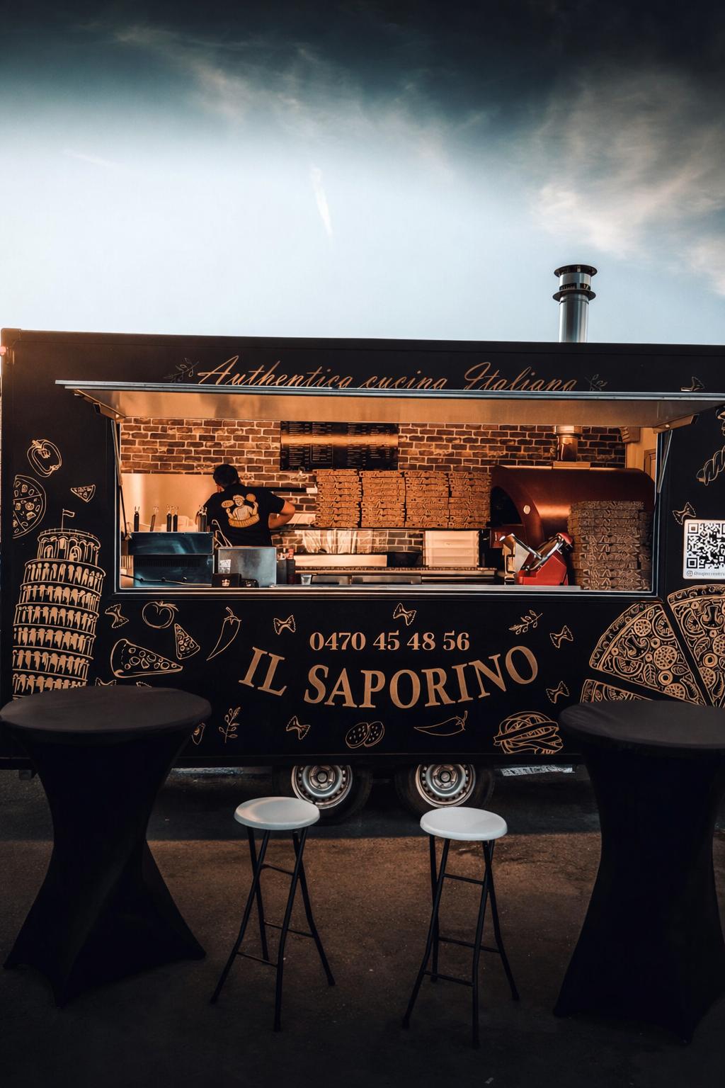 Il Saporino foodtruck van voren